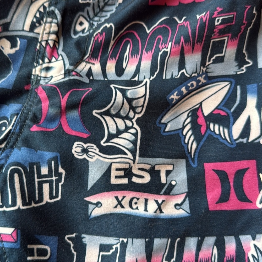 Hurley | Multicolor Graphic Board Shorts with Mesh - Picture 3 of 10